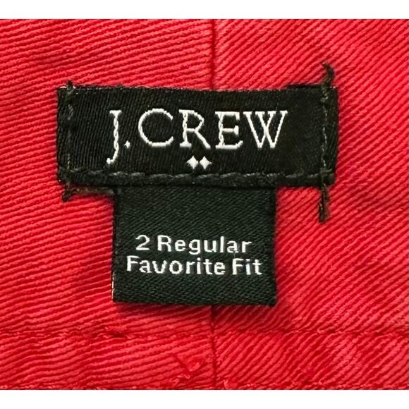 Vintage Y2K J. Crew Favorite Fit Bootcut Jeans Red Mid-Rise 68370 Size 2 - Picture 8 of 9